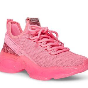 Steve Madden Women's Maxima Sneaker, Pink, Size 11